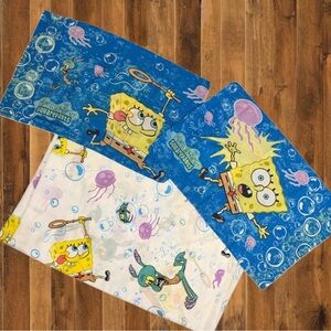 Y2K Vintage SpongeBob SquarePants Twin Sheet Set Dan River USA